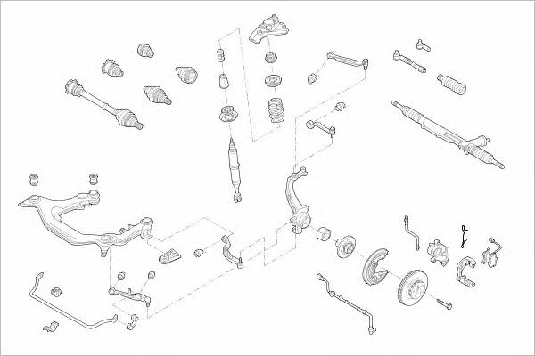  VW-15421-F Wheel suspension VW15421F: Buy near me in Poland at 2407.PL - Good price!