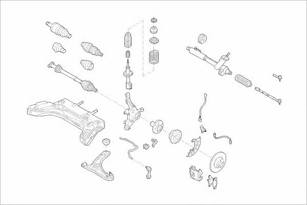  VW-10044-F Подвеска колеса VW10044F: Отличная цена - Купить в Польше на 2407.PL!