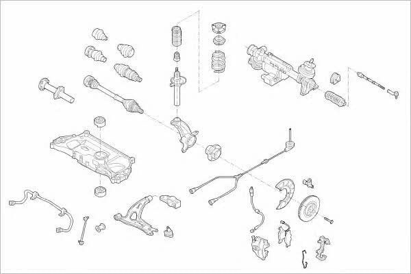  VW-17280-F Подвеска колеса VW17280F: Отличная цена - Купить в Польше на 2407.PL!