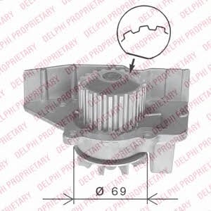 Delphi WP1601 Water pump WP1601: Buy near me in Poland at 2407.PL - Good price!