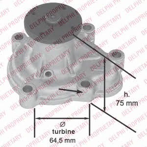 Delphi WP1888 Помпа водяная WP1888: Отличная цена - Купить в Польше на 2407.PL!
