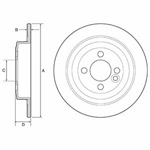 Delphi BG4560C Bremsscheibe hinten, unbelüftet BG4560C: Kaufen Sie zu einem guten Preis in Polen bei 2407.PL!