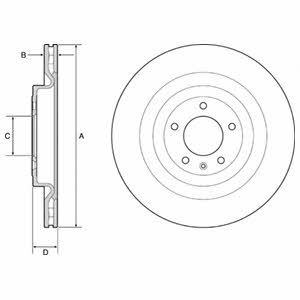 Delphi BG9126C Диск тормозной BG9126C: Отличная цена - Купить в Польше на 2407.PL!