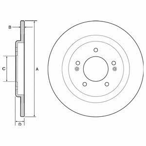 Delphi BG4563 Bremsscheibe hinten, unbelüftet BG4563: Bestellen Sie in Polen zu einem guten Preis bei 2407.PL!