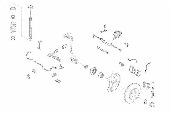  MERC-05115-F Wheel suspension MERC05115F: Buy near me in Poland at 2407.PL - Good price!