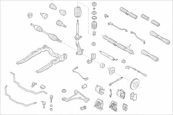 Delphi OPEL-00985-F Підвіска колеса OPEL00985F: Купити у Польщі - Добра ціна на 2407.PL!