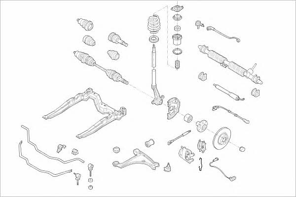 OPEL01817F Delphi Wheel suspension