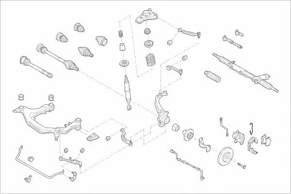  AUDI-05306-F Підвіска колеса AUDI05306F: Приваблива ціна - Купити у Польщі на 2407.PL!