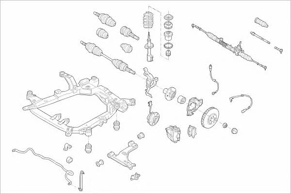  OPEL-08993-F Wheel suspension OPEL08993F: Buy near me in Poland at 2407.PL - Good price!