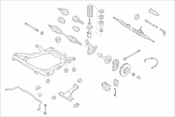  OPEL-10060-F Wheel suspension OPEL10060F: Buy near me in Poland at 2407.PL - Good price!