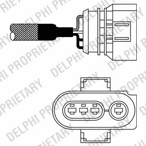 Delphi ES10568-12B1 Lambda sensor ES1056812B1: Buy near me in Poland at 2407.PL - Good price!