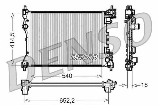 DENSO DRM01005 Radiator, engine cooling DRM01005: Buy near me at 2407.PL in Poland at an Affordable price!
