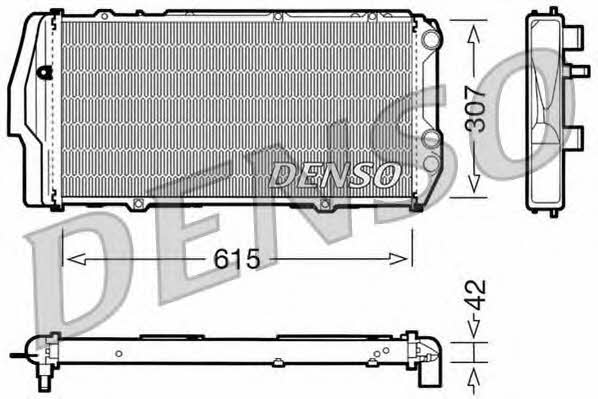 DENSO DRM02003 Radiator, engine cooling DRM02003: Buy near me in Poland at 2407.PL - Good price!