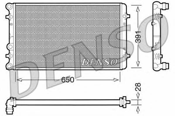 DENSO DRM02007 Radiator, engine cooling DRM02007: Buy near me in Poland at 2407.PL - Good price!
