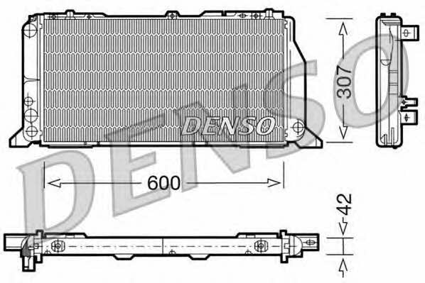 DENSO DRM02013 Радиатор охлаждения двигателя DRM02013: Отличная цена - Купить в Польше на 2407.PL!