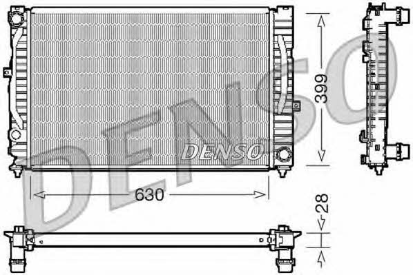 DENSO DRM02032 Radiator, engine cooling DRM02032: Buy near me in Poland at 2407.PL - Good price!