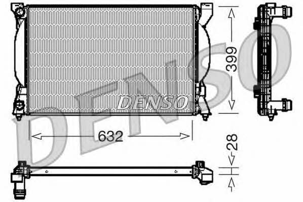 DENSO DRM02033 Radiator, engine cooling DRM02033: Buy near me at 2407.PL in Poland at an Affordable price!