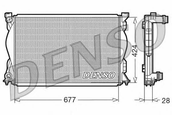 DENSO DRM02036 Radiator, engine cooling DRM02036: Buy near me in Poland at 2407.PL - Good price!
