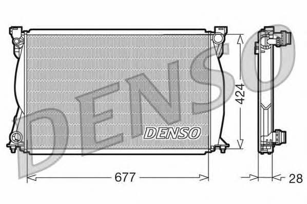 DENSO DRM02038 Radiator, engine cooling DRM02038: Buy near me at 2407.PL in Poland at an Affordable price!