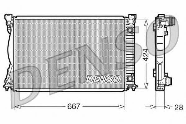 DENSO DRM02039 Radiator, engine cooling DRM02039: Buy near me at 2407.PL in Poland at an Affordable price!