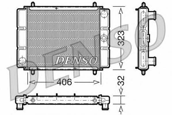 DENSO DRM03001 Радиатор охлаждения двигателя DRM03001: Отличная цена - Купить в Польше на 2407.PL!