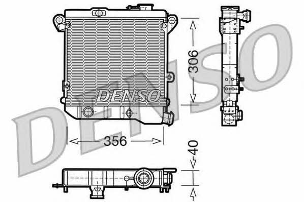 DENSO DRM04001 Радіатор охолодження двигуна DRM04001: Приваблива ціна - Купити у Польщі на 2407.PL!