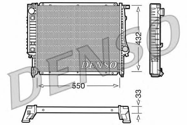 DENSO DRM05020 Radiator, engine cooling DRM05020: Buy near me in Poland at 2407.PL - Good price!