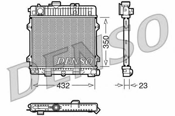 DENSO DRM05024 Радіатор охолодження двигуна DRM05024: Приваблива ціна - Купити у Польщі на 2407.PL!