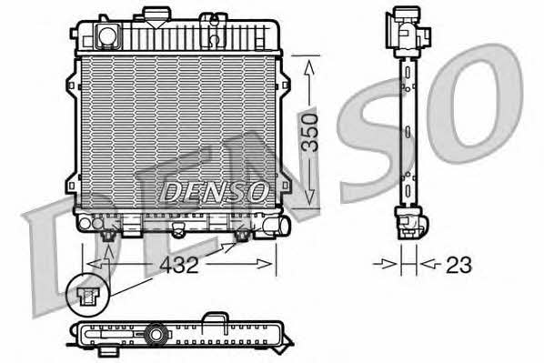 DENSO DRM05028 Radiator, engine cooling DRM05028: Buy near me in Poland at 2407.PL - Good price!