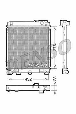 DENSO DRM05030 Radiator, engine cooling DRM05030: Buy near me in Poland at 2407.PL - Good price!