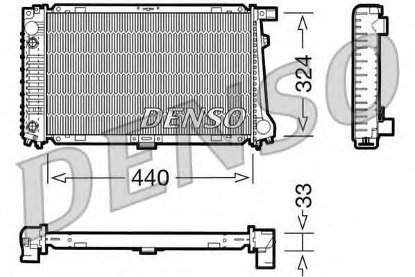 DENSO DRM05033 Radiator, engine cooling DRM05033: Buy near me in Poland at 2407.PL - Good price!