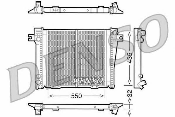 DENSO DRM05036 Radiator, engine cooling DRM05036: Buy near me in Poland at 2407.PL - Good price!