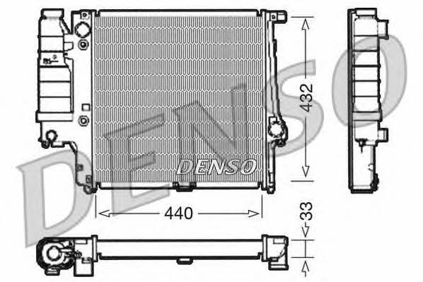 DENSO DRM05038 Radiator, engine cooling DRM05038: Buy near me at 2407.PL in Poland at an Affordable price!