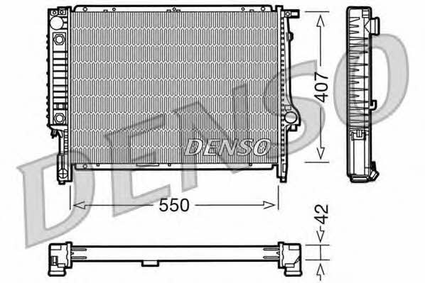 DENSO DRM05040 Радиатор охлаждения двигателя DRM05040: Отличная цена - Купить в Польше на 2407.PL!