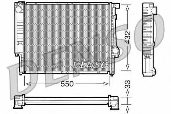 DENSO DRM05041 Radiator, engine cooling DRM05041: Buy near me at 2407.PL in Poland at an Affordable price!