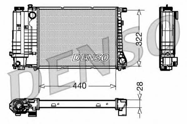 DENSO DRM05042 Radiator, engine cooling DRM05042: Buy near me in Poland at 2407.PL - Good price!