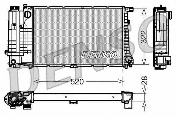 DENSO DRM05045 Radiator, engine cooling DRM05045: Buy near me in Poland at 2407.PL - Good price!