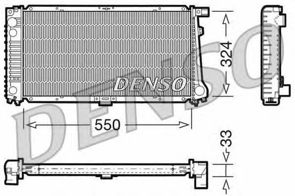 DENSO DRM05058 Радіатор охолодження двигуна DRM05058: Приваблива ціна - Купити у Польщі на 2407.PL!
