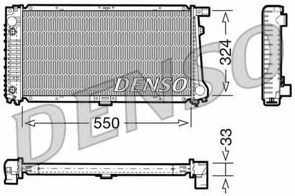 DENSO DRM05059 Радіатор охолодження двигуна DRM05059: Приваблива ціна - Купити у Польщі на 2407.PL!