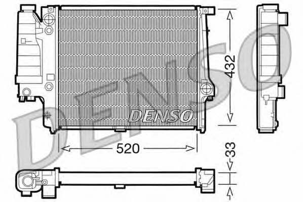 DENSO DRM05060 Radiator, engine cooling DRM05060: Buy near me in Poland at 2407.PL - Good price!