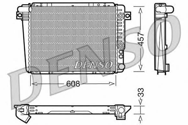 DENSO DRM05071 Радіатор охолодження двигуна DRM05071: Приваблива ціна - Купити у Польщі на 2407.PL!