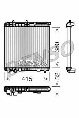 DENSO DRM07011 Radiator, engine cooling DRM07011: Buy near me in Poland at 2407.PL - Good price!