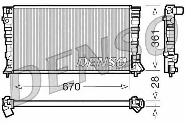 DENSO DRM07020 Radiator, engine cooling DRM07020: Buy near me in Poland at 2407.PL - Good price!