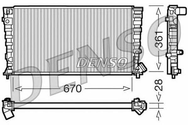 DENSO DRM07030 Radiator, engine cooling DRM07030: Buy near me in Poland at 2407.PL - Good price!