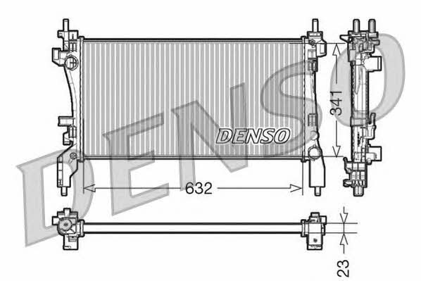 DENSO DRM07040 Radiator, engine cooling DRM07040: Buy near me in Poland at 2407.PL - Good price!