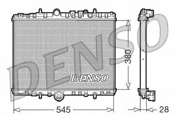 DENSO DRM07056 Радиатор охлаждения двигателя DRM07056: Отличная цена - Купить в Польше на 2407.PL!