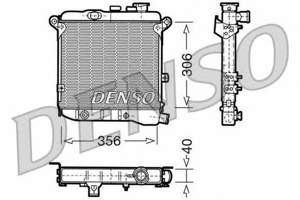 DENSO DRM09003 Радиатор охлаждения двигателя DRM09003: Отличная цена - Купить в Польше на 2407.PL!