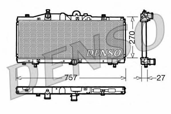 DENSO DRM09010 Radiator, engine cooling DRM09010: Buy near me at 2407.PL in Poland at an Affordable price!