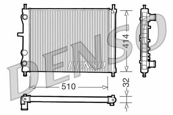 DENSO DRM09020 Radiator, engine cooling DRM09020: Buy near me at 2407.PL in Poland at an Affordable price!