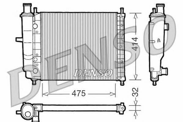 DENSO DRM09028 Radiator, engine cooling DRM09028: Buy near me at 2407.PL in Poland at an Affordable price!